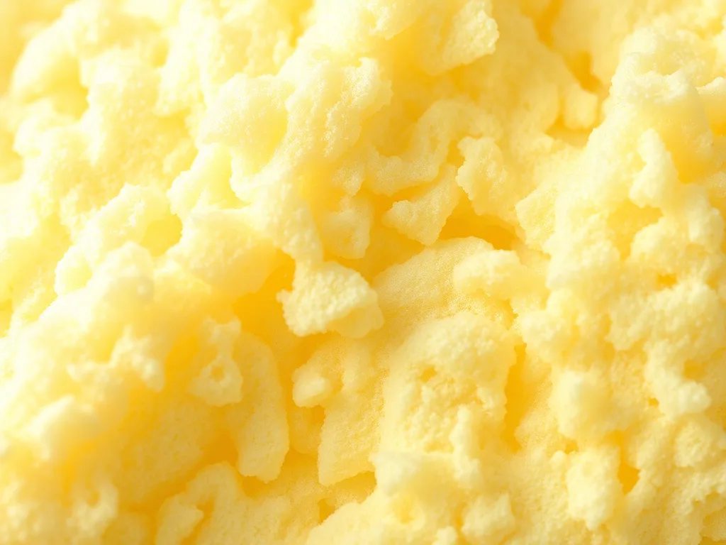 Close-up of cured spray foam insulation texture